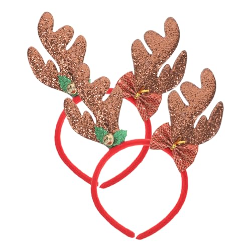 MERRYHAPY 2 Stück Weihnachts-haarschmuck Festival-haarreifen Damen-stirnband Im Geweih-design von MERRYHAPY