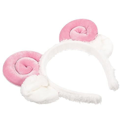 MERRYHAPY 2St Haarband tier haarreif tierhaarreifen Schafsohren Kopfschmuck Stirnband für Mädchen Haarbänder für Damenhaar halstuch damen kleider Schafohren Haarreifen Tierhaarbänder Rosa von MERRYHAPY