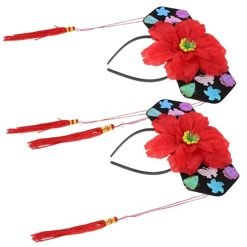 MERRYHAPY 2stücke Chinesischer Stil Haarreif Mit Quasten Lustiges Headdress Für Partys Hochzeiten Und Fotoshootings Farbvariationen Perfektes Accessoire Für Erwachsene von MERRYHAPY