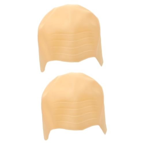 MERRYHAPY 2 Stücke Glatze Perücken Kostüme Silikon Glatze Kappe Für Männer Frauen Cosplay Masked Party Karneval Kopfbedeckungen von MERRYHAPY
