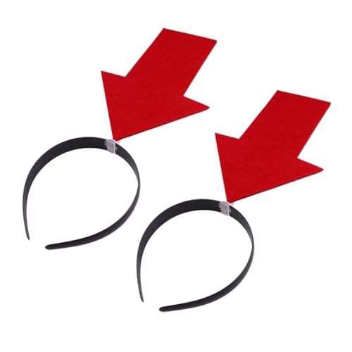 MERRYHAPY Lustiges Pfeilspitzen-Haarband- 2 Stück Damen-Stirnbänder Pfeilspitze das Band vielseitig und stilvoll für Partys von MERRYHAPY