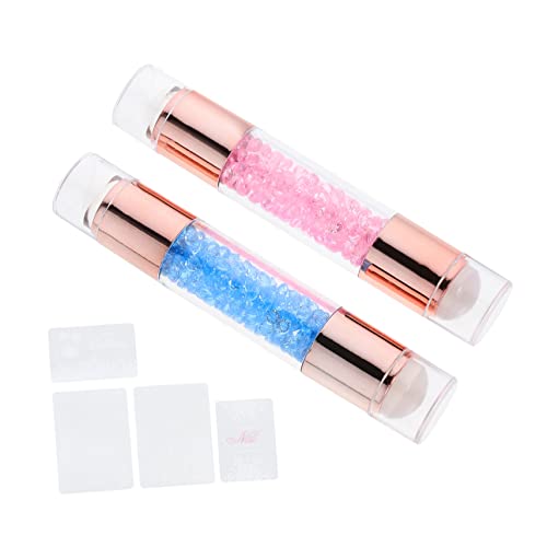 MERRYHAPY 2stücke Maniküre-stempel Nail Art Diy Dual-headed Siegel Werkzeug Für Salon Home Nutzung von MERRYHAPY