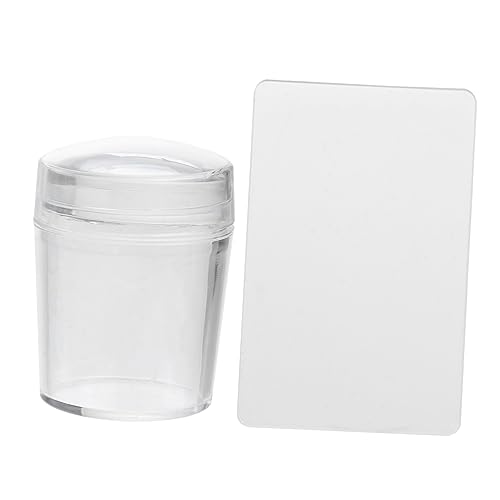 MERRYHAPY 2St Nailart-Zubehör Nagelstempel mit französischer Spitze Nagelgel Bildplatte Gelee stempeln Nagellack-Set Nagel-Kit werkzeug Geleestempel für Nägel Nagelkunst-Gelee-Stempel Weiß von MERRYHAPY