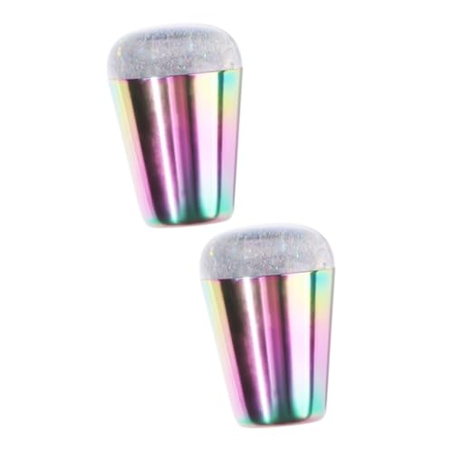 MERRYHAPY 2St transparenter Nagelstempel Nagellackentferner Lipgloss-Kit Nagelgel Nagelkunststempel Französischer Maniküre-Stempel französisches Maniküre-Set drucker klarer Nailart-Stempel von MERRYHAPY