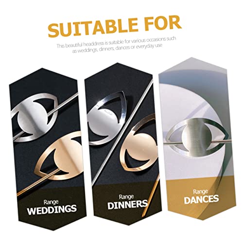 MERRYHAPY 2Stücke Metall Haarstäbe für Brötchen Haarnadeln und Langlebige Haarspangen für Damen Perfekter Haarschmuck für Verschiedene Frisuren und Anlässe von MERRYHAPY