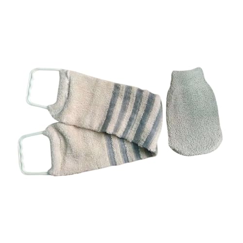 MERRYHAPY 2stücke Exfolierende Körperpeeling-handschuhe Doppelseitiges Peeling-tuch Für Gründliche Hautreinigung Und Entfernung Abgestorbener Hautzellen Für Männer Und Frauen Für Bad von MERRYHAPY