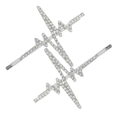 MERRYHAPY 2stücke Glitzernde Haarklammern Für Frauen Mit Strasssteinen Hochzeits-haarclips Für Formelle Anlässe Metall-haarspangen Für Eleganten Look von MERRYHAPY