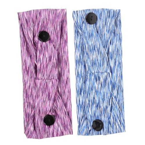 MERRYHAPY 2stücke Elastisches Sport-haarband Mit Bedrucktem Muster Atmungsaktives Yoga-haarband Schweißabsorbierendes Stirnband Wiederverwendbar Und Waschbar Für Fitness Laufen Und von MERRYHAPY