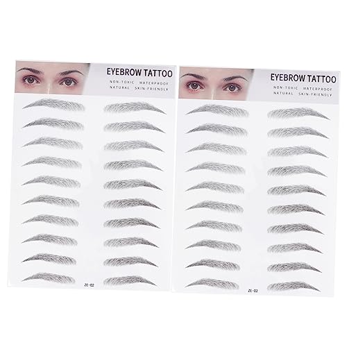 MERRYHAPY 2stücke Augenbrauen Aufklebbar Künstliche Augenbrauen-transfer-sticker Haarähnliche Für Männer Und Frauen Schwarz von MERRYHAPY