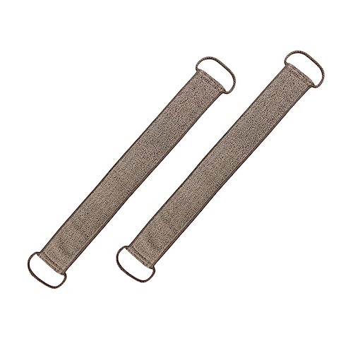 MERRYHAPY 2 Stücke Bade Rückenwäscher Peeling Schrubben Handtuch Abgestorbene Haut Entferner Zurück-ziehen Streifen Riemen Ramie Material Dusche Streifen von MERRYHAPY