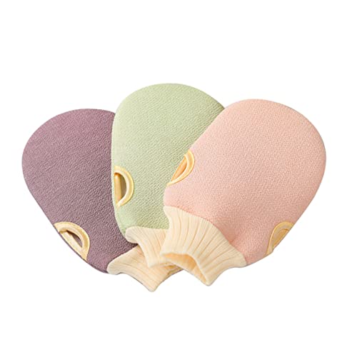 MERRYHAPY 2st Badetuch Duschhandschuh Körperpeelinghandschuh Reinigungsschrubber Handschuhartige Waschhandtücher Bade-spa-handschuhe Massagehandschuh Für Den Rücken Körpertücher Coffee von MERRYHAPY