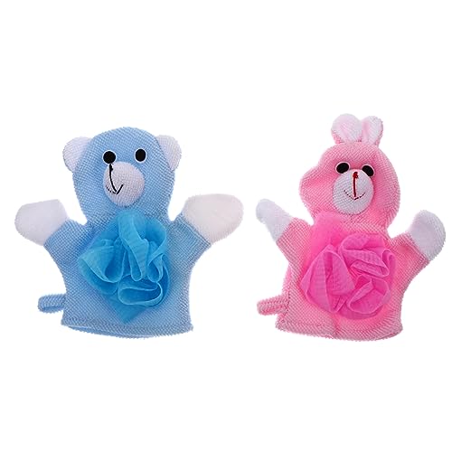 MERRYHAPY 2st Badetuch Für Kinder Puff Waschen Körpertücher Zum Duschen Körperpeelinghandschuh -badetuch -waschhandschuh Gesichtsschwamm Spa-handschuh Zusammengesetzte Baumwolle von MERRYHAPY