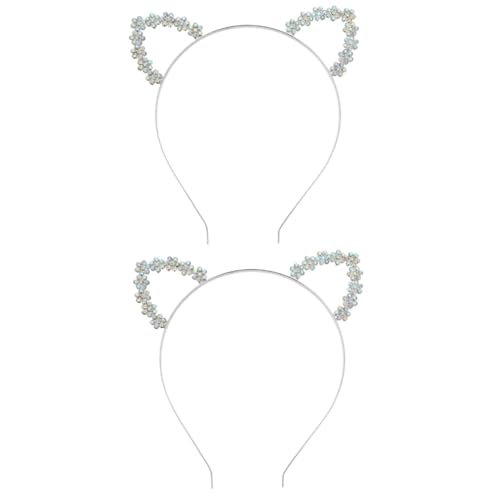 MERRYHAPY 2stücke Katzenohren Haarreif Für Frauen Und Mädchen Lustiges Kostüm-accessoire Für Partys Karneval Und Cosplay Bequem Und Langlebig Für Verschiedene Anlässe von MERRYHAPY