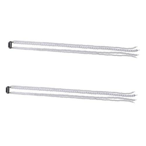 MERRYHAPY 2stücke Perlen-haarketten Haarschmuck Für Damen Elegante Haarspangen Für Hochzeiten Vielseitige Haaraccessoires Für Verschiedene Frisuren Und Outfits von MERRYHAPY