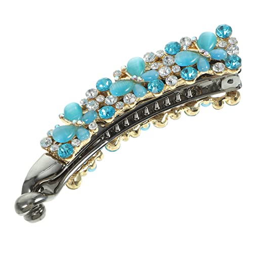 MERRYHAPY 2st Haarspange Mit Strass Kamm Für Lockiges Haar Mädchen Haarspangen Für Frauen Funkeln Bananenclips Für Dünnes Haar Bananenspangen Für Feines Haar Haarklammer Styling Metall von MERRYHAPY