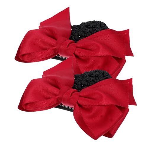 MERRYHAPY 2er Satz Haarknoten-abdeckungen Für Damen Haarnetz Mit Schleife Haarspange Haarnadel Haarband Für Frauen Und Mädchen von MERRYHAPY