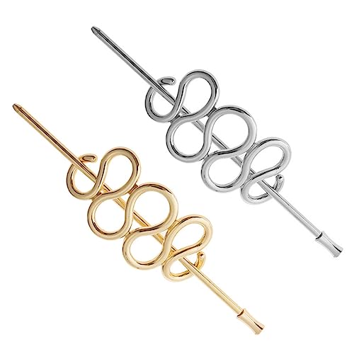 MERRYHAPY 2st Schlange Verdrehte Haarnadel Haarklammern Für Frauen Haarstäbchen Haarschmuck Für Frauen Tierhaarspangen Haarknotenstäbchen Haarspangen Für Frauen Haarstock Legierung von MERRYHAPY