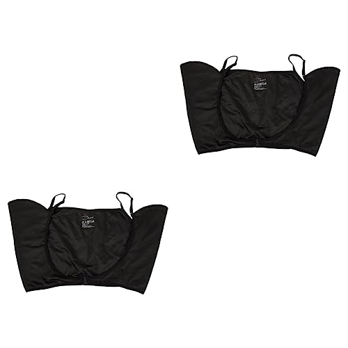 MERRYHAPY 2st Schweißpads Unter Den Achseln Dünne Schweißweste Schweißabsorbierende Pads Unter Der Brust Dünne Unterarm-schweißweste Achselhemd Schweißfeste Weste Polyester (polyester) Black von MERRYHAPY