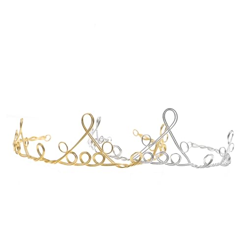 MERRYHAPY 2stücke Elegante Handgefertigte Krone Teiliges Diy Hochzeit Tiara Vintage Haarschmuck Für Besondere Anlässe Bequem Und Langlebig MERRYHAPY 2stücke Elegante Handgefertigte Krone Teiliges Diy Hochzeit Tiara Vintage Haarschmuck Für Besondere Anlässe Bequem Und Langlebig von MERRYHAPY