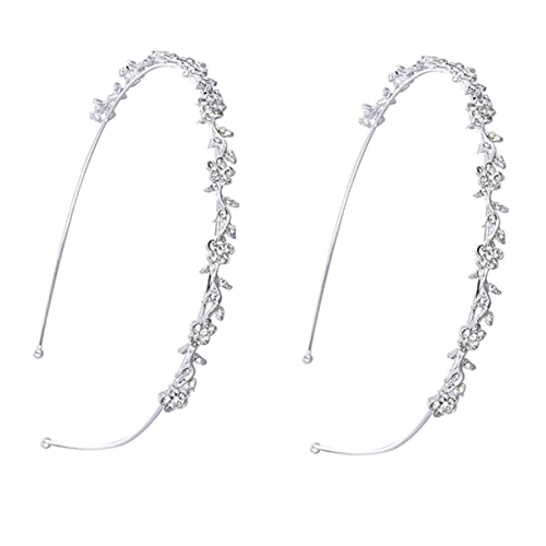 MERRYHAPY Blumen Haarband Stirnband Für Braut Hochzeit Haarband Mit Blumen-strass Zarter Kopfschmuck Für Mädchen von MERRYHAPY