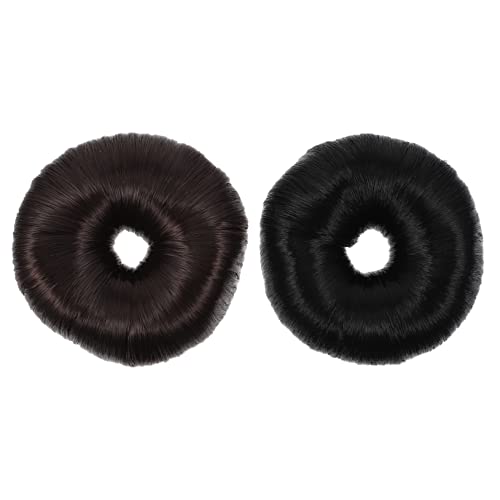 MERRYHAPY 2stücke Haar Donut Dutt Maker Für Mädchen Haarverlängerung Ringe Für Hochsteckfrisuren Haarstyling-tool Schwarz Und Dunkelbraun MERRYHAPY 2stücke Haar Donut Dutt Maker Für Mädchen Haarverlängerung Ringe Für Hochsteckfrisuren Haarstyling-tool Schwarz Und Dunkelbraun von MERRYHAPY
