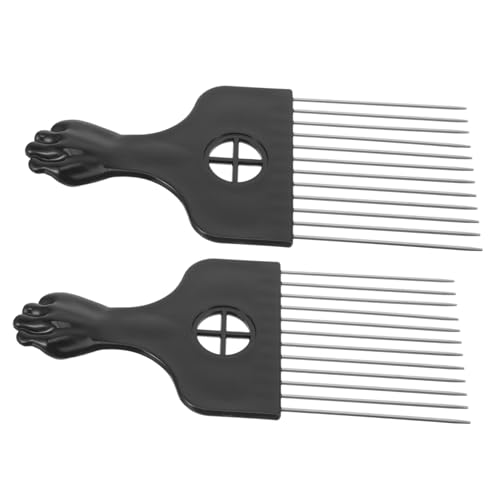 MERRYHAPY 2stücke Haarkamm Für Lockiges Haar Afrokamm Für Männer Und Frauen Haarstylingkamm Zum Scheiten Kämme Aus Hochwertigem Material Für Lange Dicke Haare von MERRYHAPY