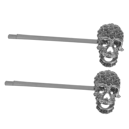 MERRYHAPY 2stücke Haarklammern Halloween Schädel Haaraccessoires Für Damen Funkelnde Haarspangen Für Festliche Kostüme Und Partys von MERRYHAPY