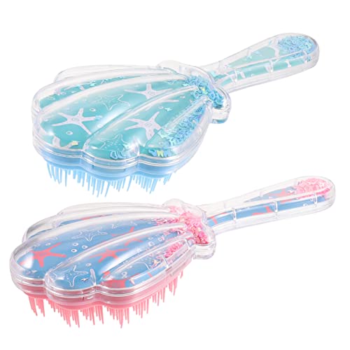 MERRYHAPY 2stücke Paddelbürste Zum Entwirren Von Haaren Dekorative Haarkämme Für Frauen Und Mädchen Haarpflegekämme Für Entwirrendes Trockenhaar von MERRYHAPY