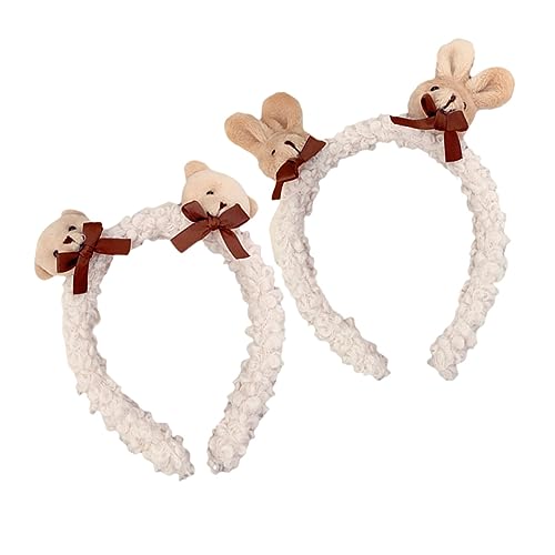 MERRYHAPY 2stücke Plüsch Stirnbänder Haarschmuck Kopfbedeckung Haarreifen Für Mädchen Party Cosplay Winter Kopfaccessoires von MERRYHAPY