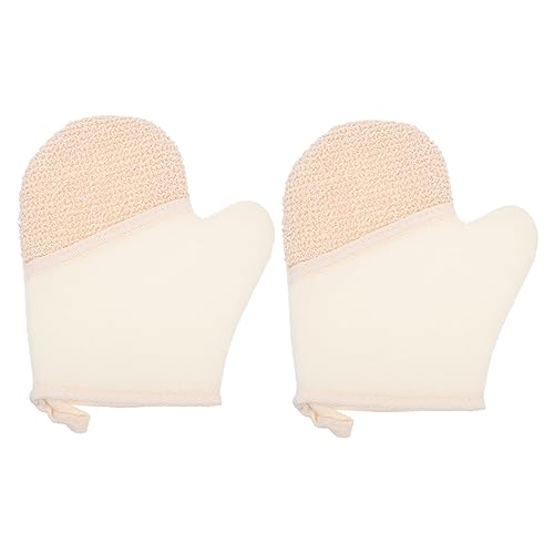 MERRYHAPY 2stücke Praktische Doppelseitige Peeling-handschuhe Für Dusche Exfolierende Badetücher Für Sanfte Hautpflege Und von MERRYHAPY