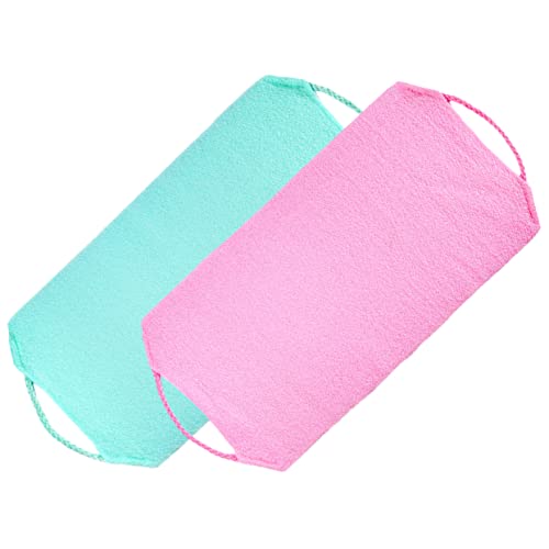 MERRYHAPY 2stücke Rücken Peeling Handtücher Bad Körper Handtücher Rücken Wascher Peeling Duschhandtuch Körperpeelingtuch Duschschrubber Badetücher Rückenschrubber Rückenwascher von MERRYHAPY