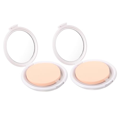 MERRYHAPY 2stücke Tragbare Make-up-puderbox Mit Puderquaste Ultradünnes Design Für Leere Kissen- Für Foundation Und -cremes Praktisch Und Handlich von MERRYHAPY