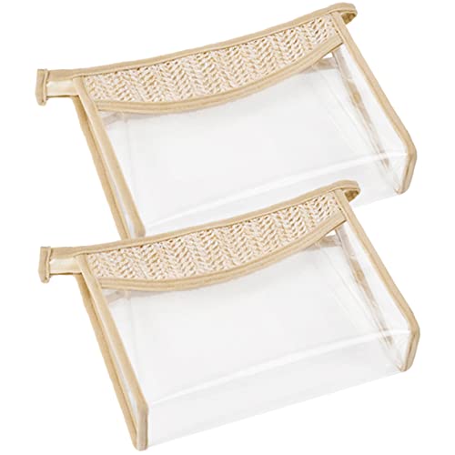 MERRYHAPY 2stücke Transparente Kosmetiktasche Reise-aufbewahrungsbeutel Make-up-Organizer Mit Reißverschluss Für Fitness Reisen Oder Camping Praktisch Für Kleine Gegenstände Wie Karten von MERRYHAPY