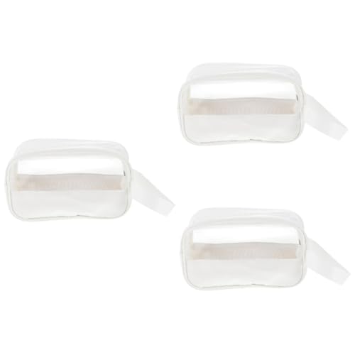 MERRYHAPY 3stücke Transparente Pu Kosmetiktasche Leichte Tragbare Toilettentasche Für Reisen Für Make-up Und Pflegeprodukte Für Damen Und Herren von MERRYHAPY