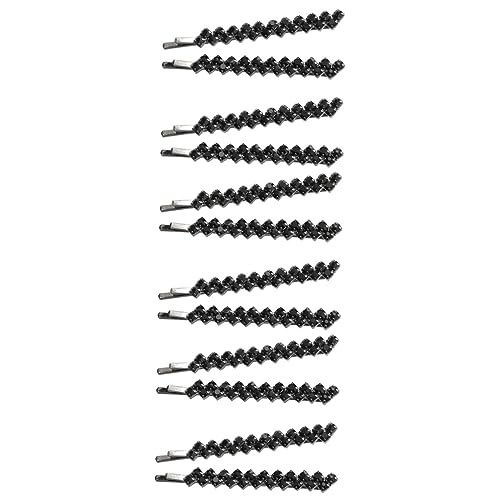 MERRYHAPY 3 Sätze 2 Paare Haarnadel aus Kristall Haar Strass funkelnd Perlen Haar Haarklammer haarschmuck für damen Haarspangen Strass-Haarnadel Frau Haarnadel Legierung Black von MERRYHAPY