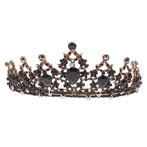 MERRYHAPY 3stücke Barock Vintage Krone Für Damen Elegante Hochzeits- Schwarz Stilvolles Haar-accessoire Für Braut Und Besondere Anlässe Für Partys Und Feiern von MERRYHAPY