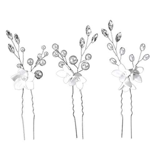 MERRYHAPY 3 Stk U-förmige Blumen-haarnadeln Hochzeitshaarnadeln Brautschmuck Haarschmuck Für Damen MERRYHAPY 3 Stk U-förmige Blumen-haarnadeln Hochzeitshaarnadeln Brautschmuck Haarschmuck Für Damen von MERRYHAPY
