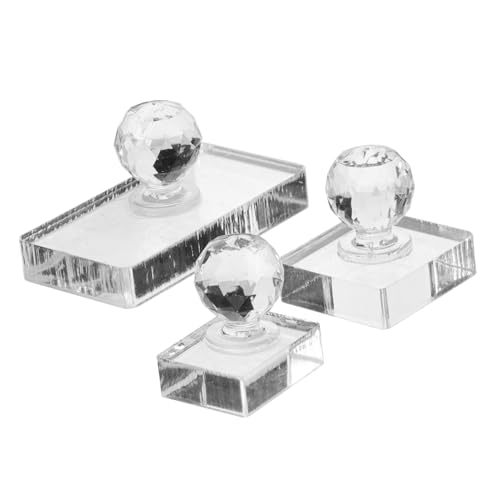 MERRYHAPY 3 Stück Teiliges Lidschatten Presswerkzeug für Makeup DIY Multifunktional für Lidschatten Highlighter Gleichmäßiges Verdichten Langlebiges Material für Individuelle von MERRYHAPY