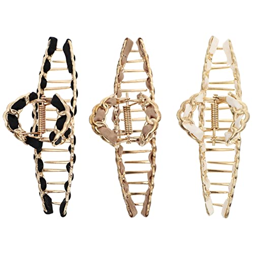 MERRYHAPY 3stücke Vintage Metall Haarklammer Haar Pferdeschwanz Halter Haarspangen Zahn Haar Klemme Für Frauen Und Damen von MERRYHAPY