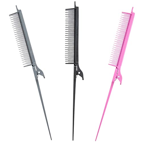 MERRYHAPY 3 Stücke Rattenschwanzkämme für Friseure Feinzahnkamm für Haarstyling Professionelles Haarwerkzeug für Damen und Herren Geeignet für Salon und Zuhause MERRYHAPY 3 Stücke Rattenschwanzkämme für Friseure Feinzahnkamm für Haarstyling Professionelles Haarwerkzeug für Damen und Herren Geeignet für Salon und Zuhause von MERRYHAPY
