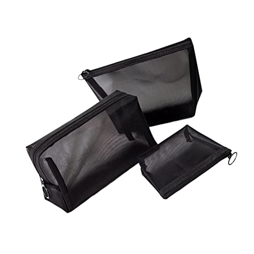 MERRYHAPY 3stücke Mesh Kosmetiktaschen Verschiedenen Reisehandtaschen Für Make-up Und Toilettenartikel Aufbewahrungstaschen Für Damen Und Mädchen Für Urlaub Und Outdoor-aktivitäten von MERRYHAPY