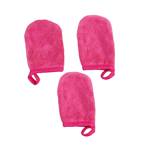 MERRYHAPY 3-teilige Gesichtsreinigungshandschuhe Make-up-entferner-quaste Puderquaste Reinigungspads Waschbar Und Wiederverwendbar von MERRYHAPY