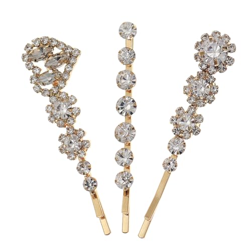 MERRYHAPY 3stücke Teiliges Rhinestone Haarklammern Kristall Haaraccessoires Für Damen Dekorative Haarspangen Für Elegante Frisuren Für Alltag Und Besondere Anlässe von MERRYHAPY
