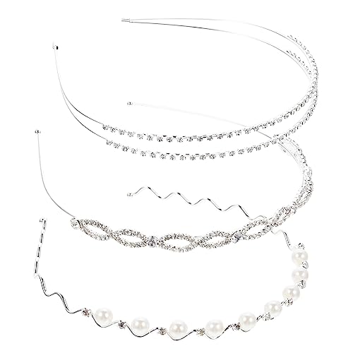 MERRYHAPY 3stücke Teiliges Braut Haarschmuck Mit Perlen Und Strass Modische Kopfband Accessoires Für Hochzeiten Und Besondere Anlässe Für Frauen Und Mädchen von MERRYHAPY