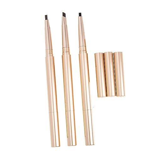 MERRYHAPY 3St doppelseitiger Augenbrauenstift eyebrow pen pro eyebrow pencil Microblade-Augenbrauenstift dunkelbraune Augenbrauenstifte bleistift Augenbrauenstift Make-up-Tools Abs von MERRYHAPY