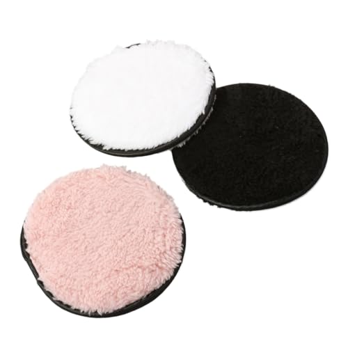 MERRYHAPY 3Stücke Waschbare Make Up Pads aus Mikrofaser Doppelseitige Gesichtsreinigungstücher Zufälligen Farben für Effektive Makeup Entfernung und Porenreinigung von MERRYHAPY