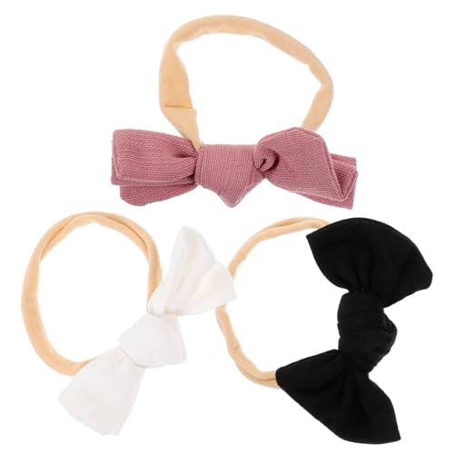 MERRYHAPY Baby-haarband-set 3-teilig Neugeborenen-stirnbänder Schleife Für Mädchen Kleinkinder Haar-accessoires Kopfbedeckungen von MERRYHAPY