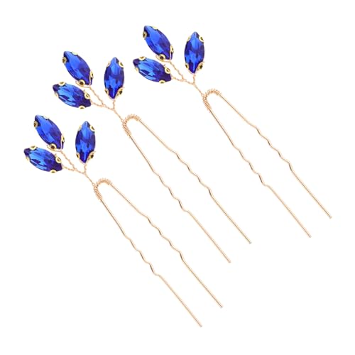 MERRYHAPY 3er Satz Strass-haarnadeln U-förmig Haarschmuck Für Damen Hochzeit Braut Accessoires Mit Funkelndem Kristall Für Eleganten Look von MERRYHAPY
