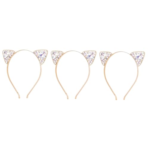 MERRYHAPY 3st Haarreifen Für Katzenohren Bandana Stirnband Katzenohren Stirnband Mädchen Haarbänder Für Frauen Haarbänder Für Mädchen Tierhaarreifen Stirnbänder Für Damenhaar Funkeln Golden MERRYHAPY 3st Haarreifen Für Katzenohren Bandana Stirnband Katzenohren Stirnband Mädchen Haarbänder Für Frauen Haarbänder Für Mädchen Tierhaarreifen Stirnbänder Für Damenhaar Funkeln Golden von MERRYHAPY