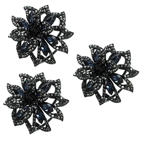 MERRYHAPY 3stücke Rhinestone Haarclip Für Frauen Dekorativer Blüten-haarklammer Für Eleganten Look Für Partys Hochzeiten Make-up Und Alltag Robust Und Komfortabel von MERRYHAPY